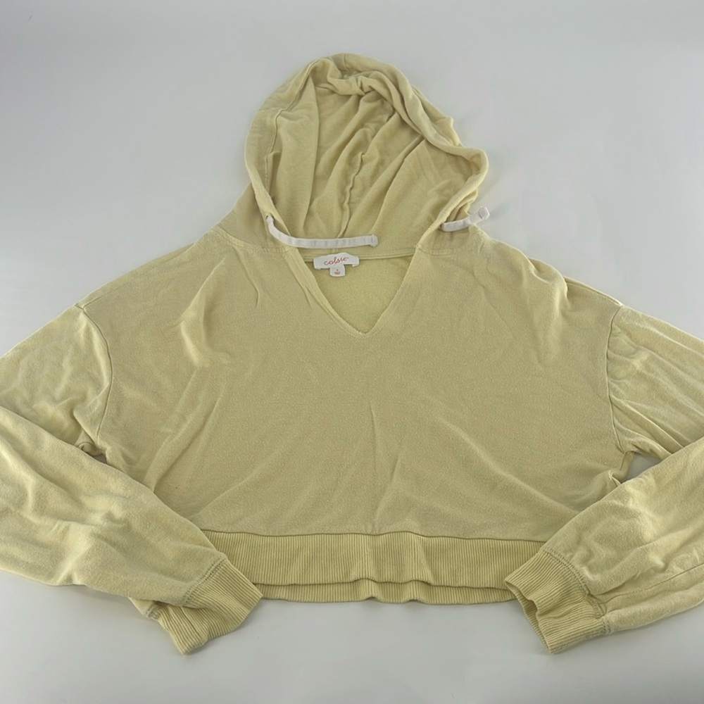 🌞 Colsie Yellow Cotton Pajama Hoodie